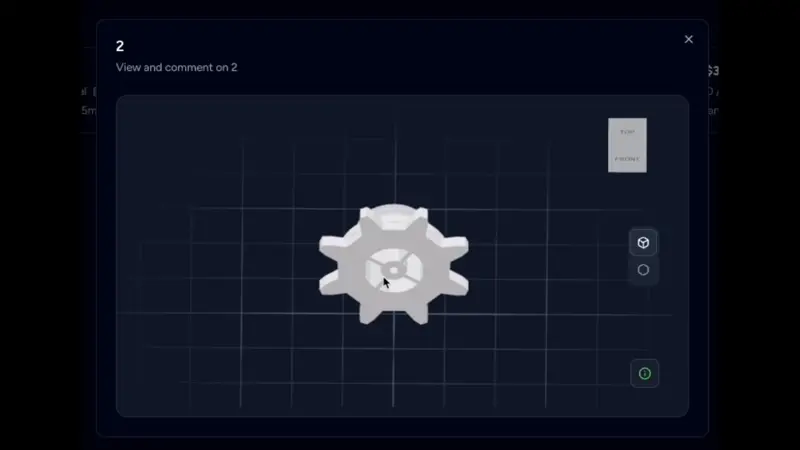 Customer storefront with part comments